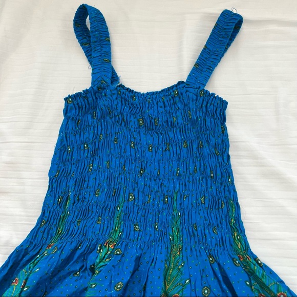 💙 summer print dress in blue / green from Singapore - Picture 3 of 8